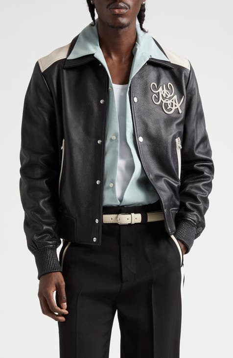 Andrew marc vaughn leather bomber jacket best sale