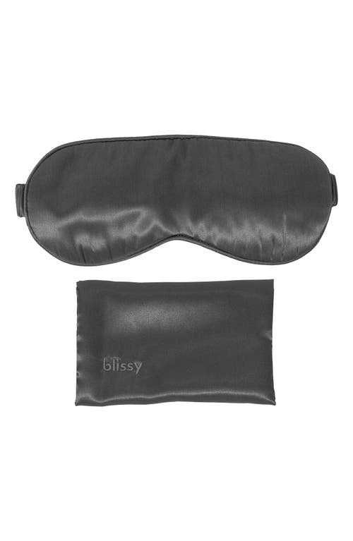 BLISSY Silk Sleep Mask in Grey