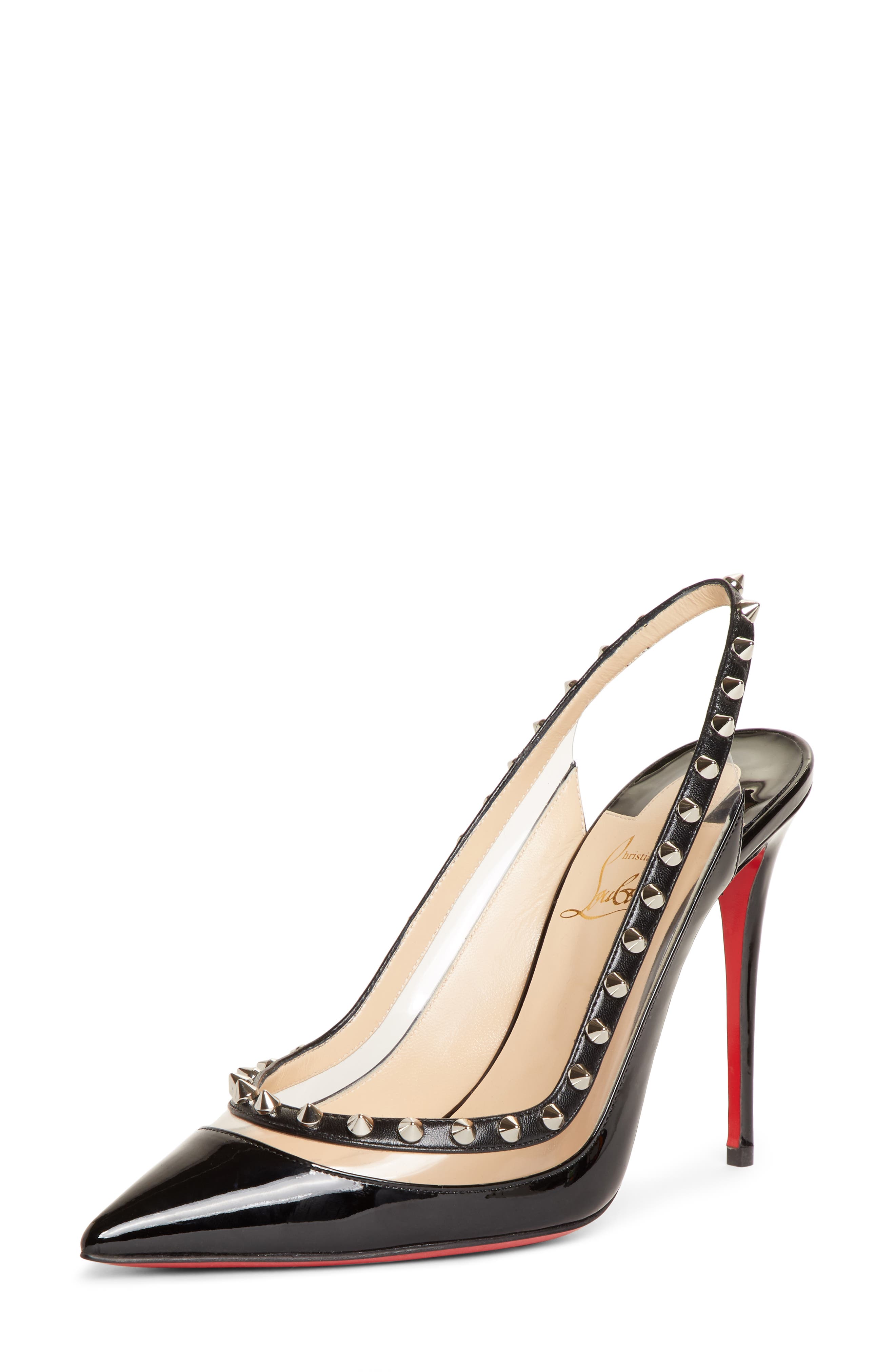 Christian Louboutin Brigadine Spike Slingback Pump - Black