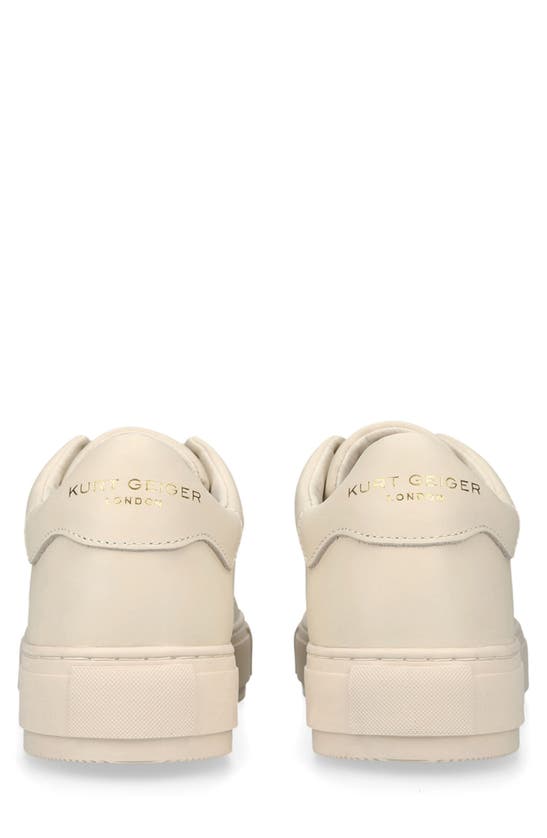 Kurt Geiger Leather Laney Sneakers In Natural