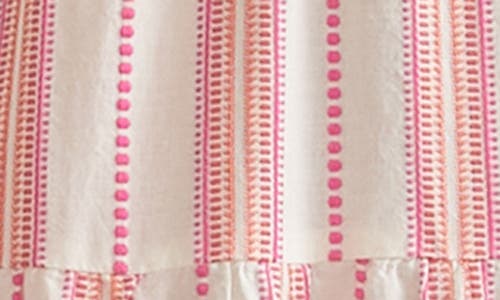 Marine Layer Corinne Stripe Sleeveless Maxi Dress In Pink Dobby