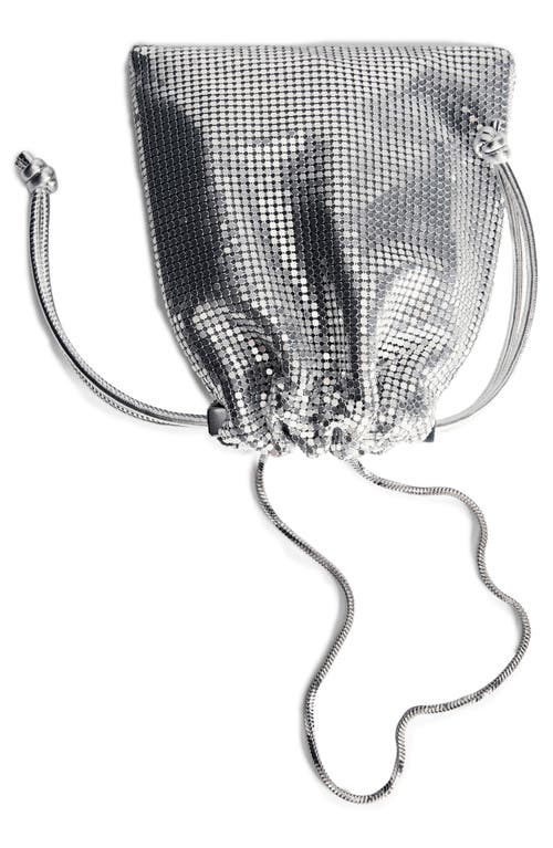 Shop Mango Chain Mail Handbag In Silver