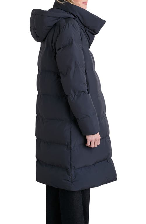 Shop Seasalt Cornwall Holywell Bay Waterproof Puffer Coat In Inkwell Blue