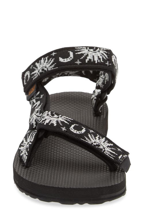 Shop Teva Original Universal Sandal In Sun And Moon Black/white