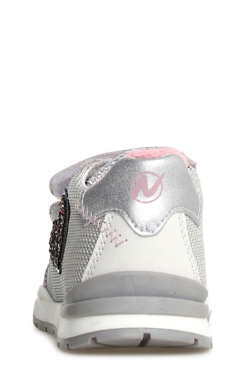 Shop Naturino Kids' Quelly Sneaker In White-silverulti