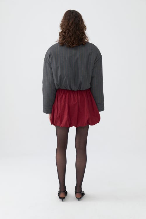 NOCTURNE NOCTURNE STRIPED PADDED SHOULDER JACKET