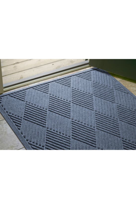 Shop Bungalow Flooring Waterhog Diamonds Floor Mat In Bluestone