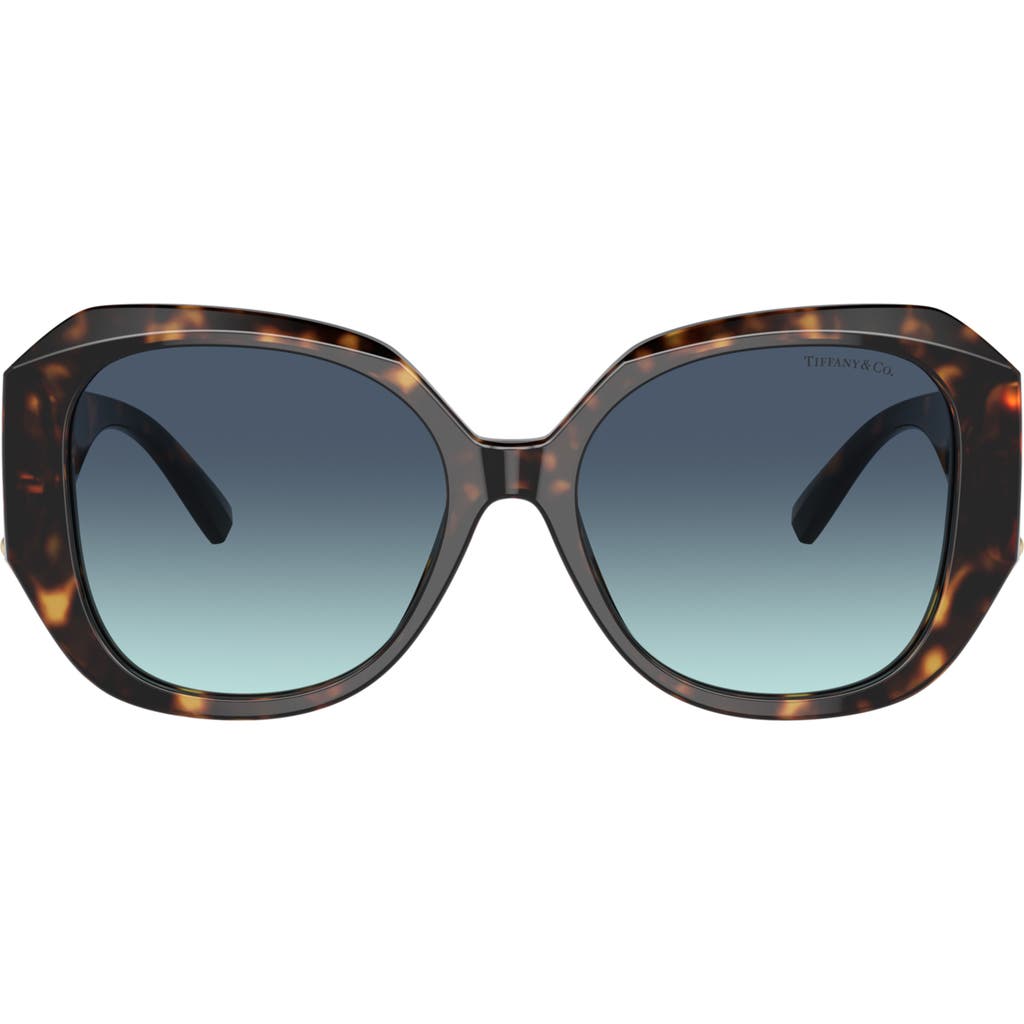 Tiffany & Co . 55mm Gradient Square Sunglasses In Brown