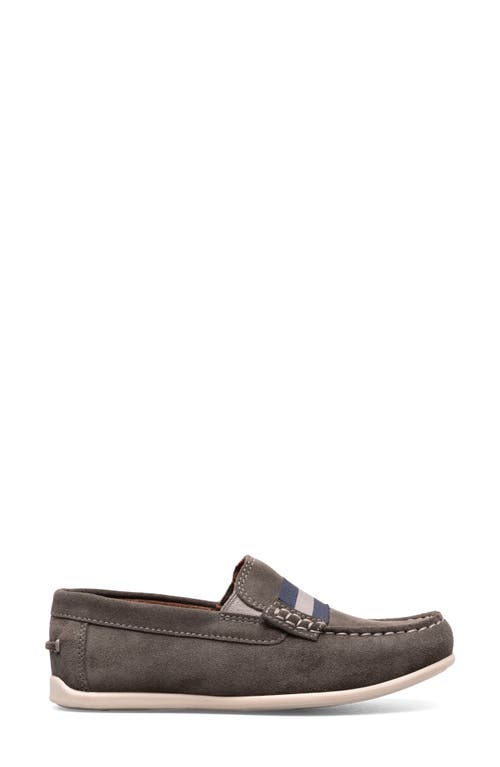 Florsheim Kids' Jasper Strap Jr. Loafer In Gray Suede