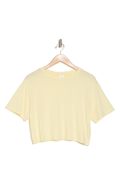 Shop Abound Boxy Crop T-shirt In Yellow Clover