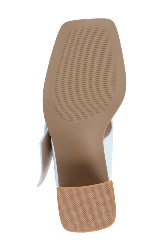 Journee Collection Block Heel Sandal In Light Denim