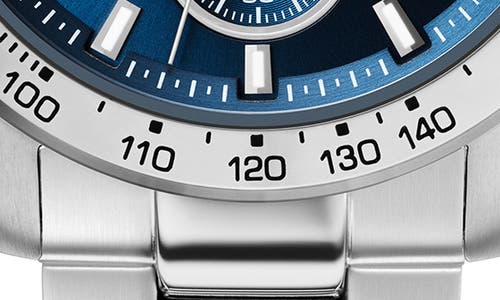 Hugo Boss Boss Hero Chronograph Bracelet Watch, 43mm In Silver/blue/silver