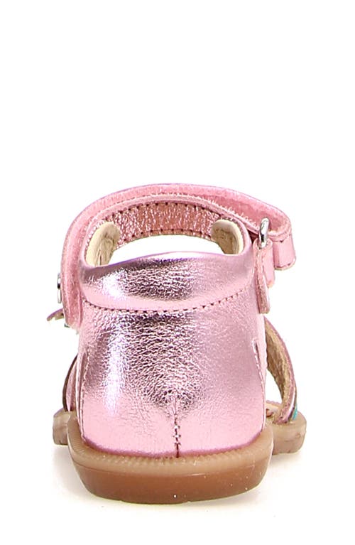 Shop Naturino Zeja Sandal In Pink-platinum-celeste