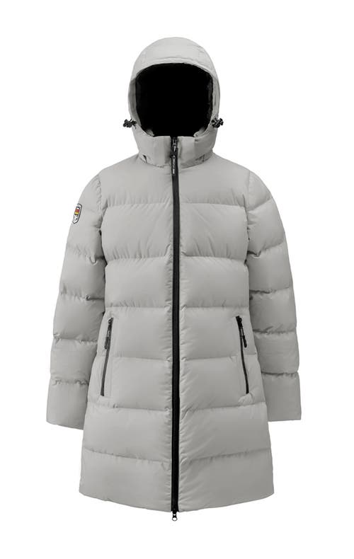 Triple F.a.t. Goose Puffer Down Parka In Quiet Grey