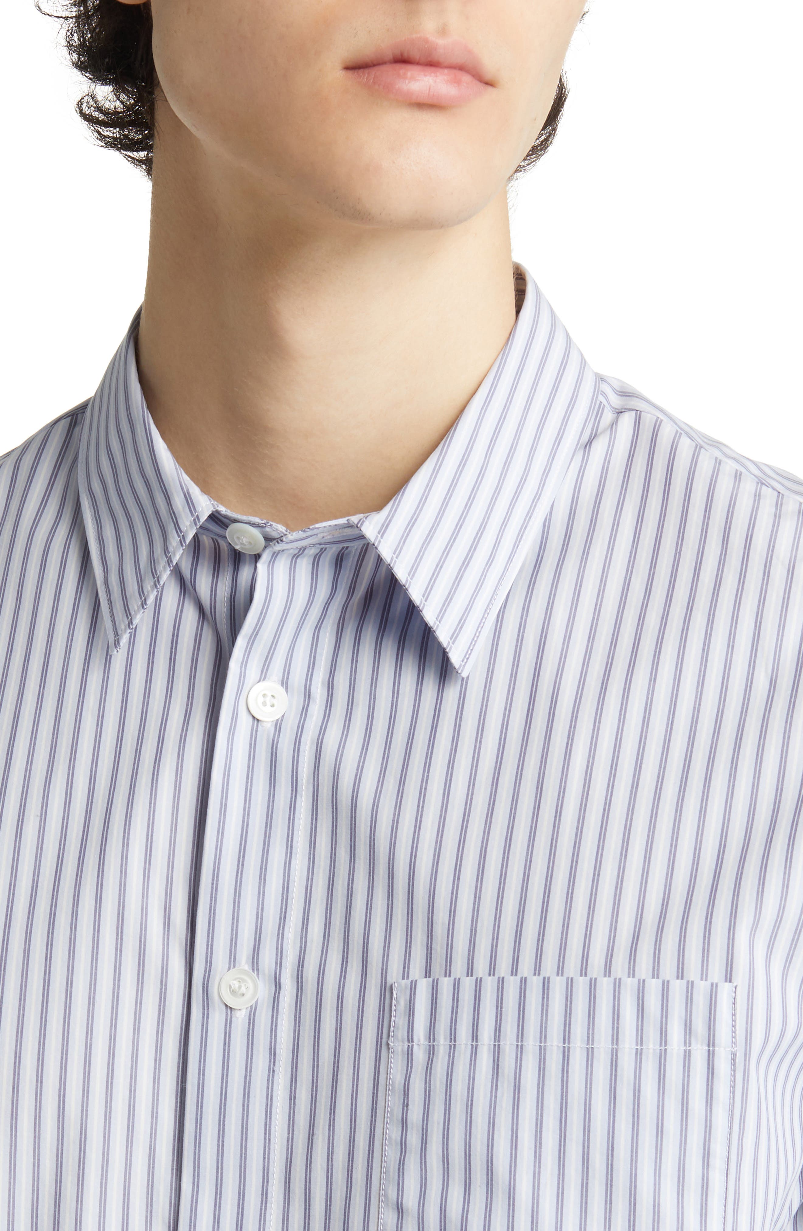 A.P.C. Clement Stripe ButtonUp Shirt Nordstrom