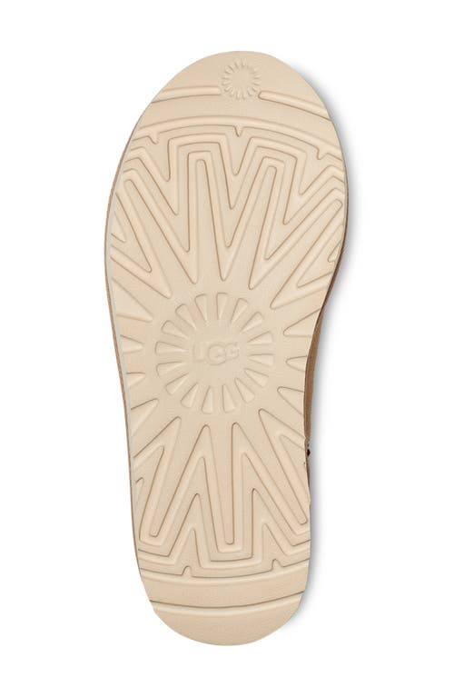 Shop Ugg(r) Tasman Slipper In Sand/dark Cherry