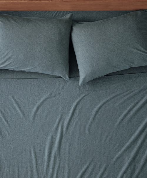 Pact Organic Favorite Tee Jersey Fitted Sheet In Smoke Heather