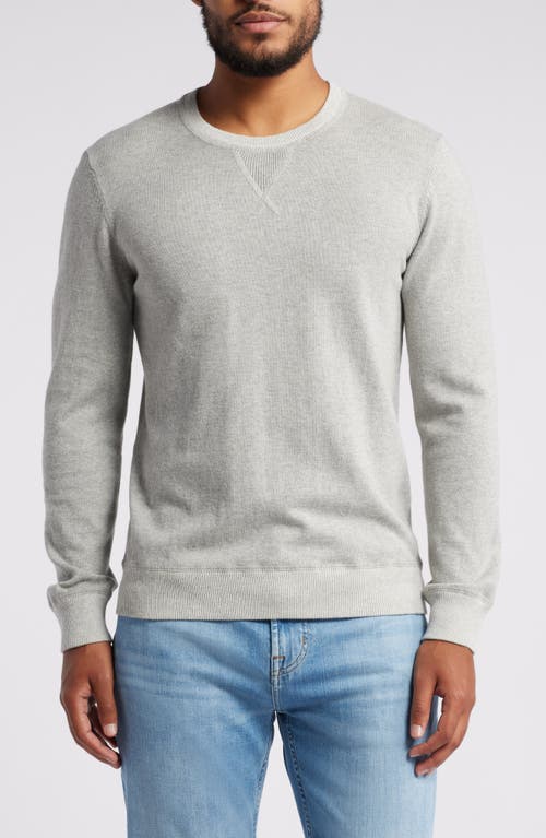 Shop Rails Burns Cotton & Cashmere Crewneck Sweater In Grey Heather