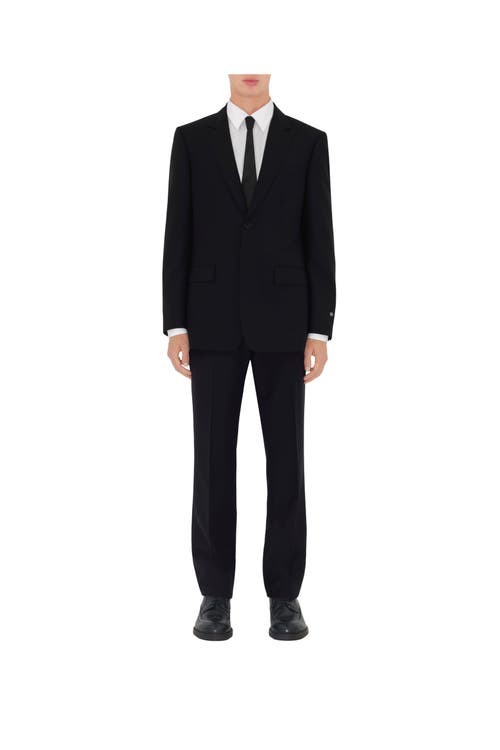 Burberry Straight-leg Tailored Trousers In Grey