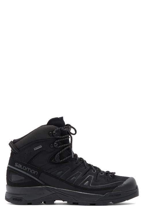 Shop Salomon X-alp Gore-tex® Waterproof High Top Sneaker In Black/black/asphalt