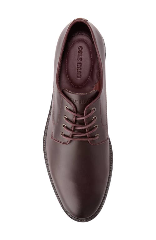 Shop Cole Haan Berkshire Lug Water Resistant Derby In Ch Bloodstone/brow