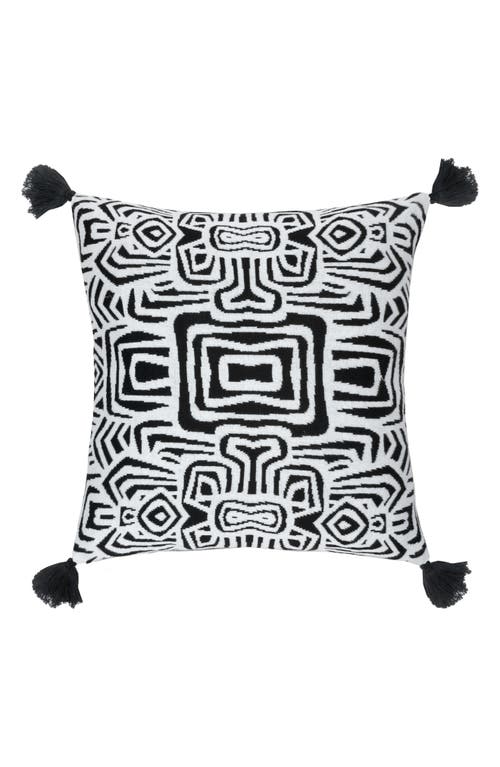 Rochelle Porter Oga Cotton Accent Pillow in Black/White at Nordstrom, Size 20X20