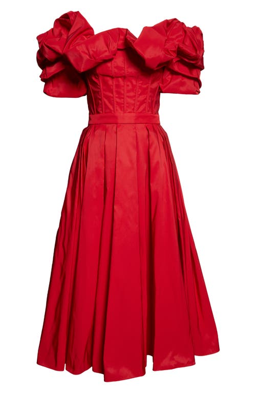 alexander mcqueen off the shoulder dress Alexander McQueen Women's Off-the-shoulder Corset Midi Dress