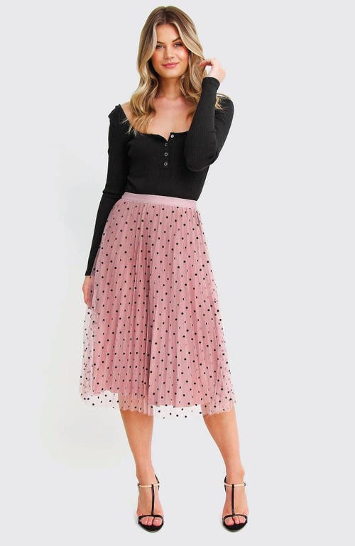 Belle & Bloom Mixed Feeling Reversible Skirt In Pink
