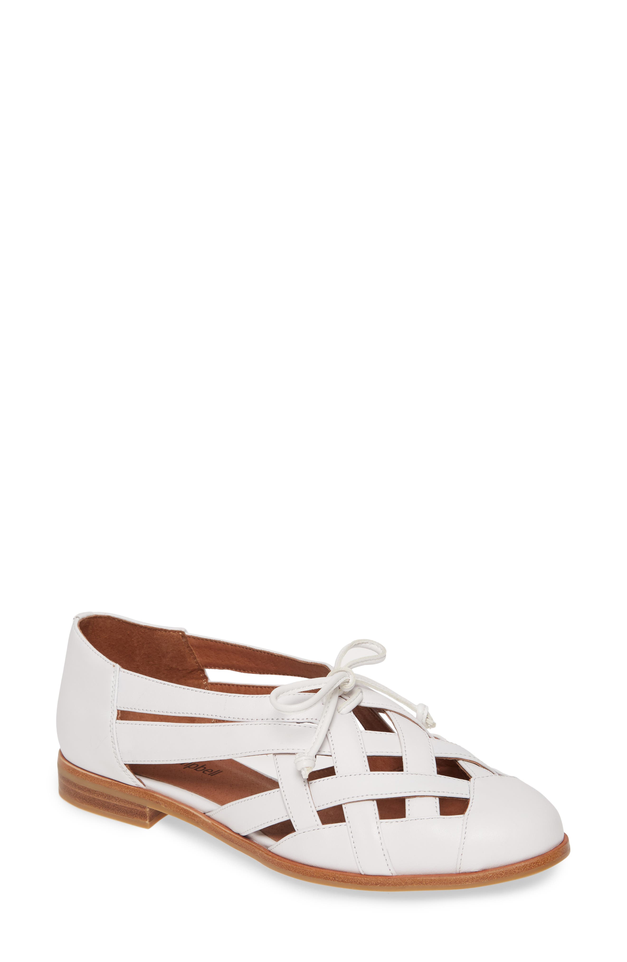 Jeffrey Campbell Canela Flat- White
