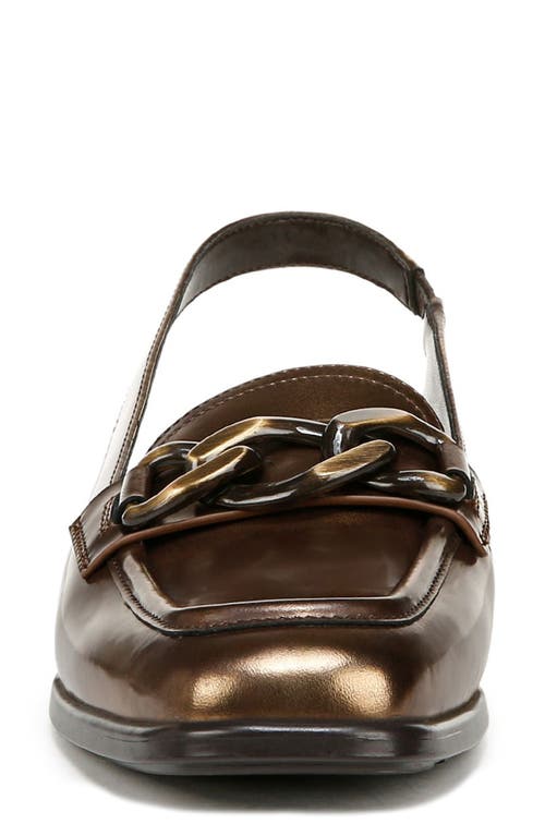 Naturalizer Frances Slingback Loafer In Chestnut Brown/bronze
