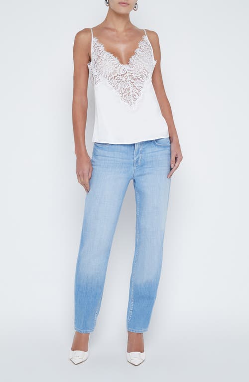 L Agence Priya Lace Cami In White In White