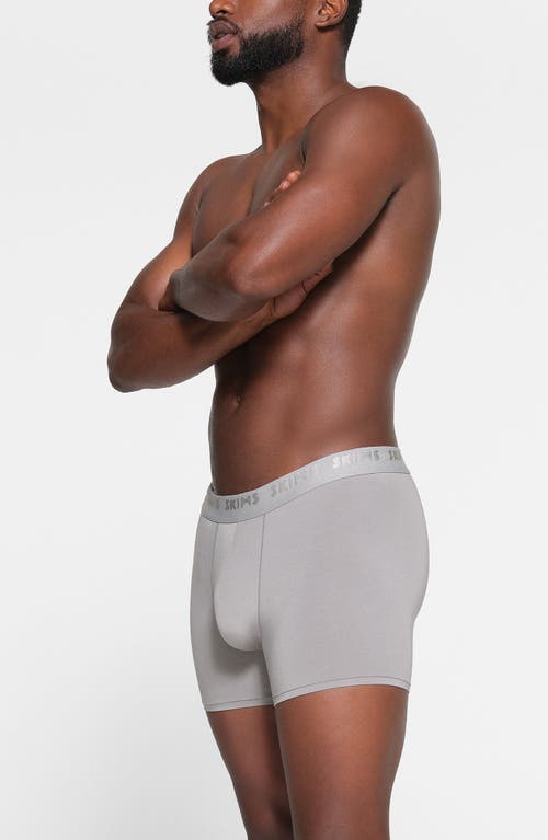 Skims 3-pack 3-inch Stretch Modal Boxer Briefs In Gunmetal Multi