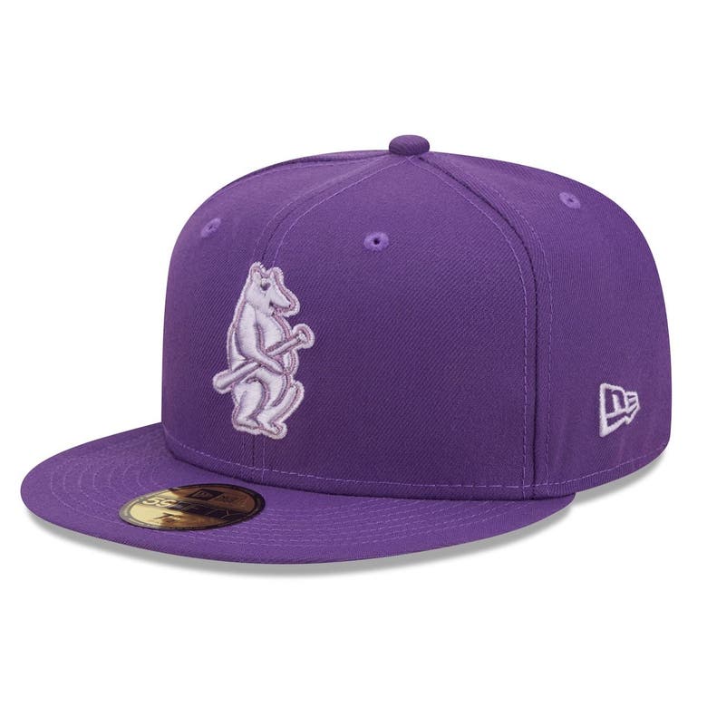 New Era Purple Chicago Cubs Lavender Undervisor 59fifty Fitted Hat
