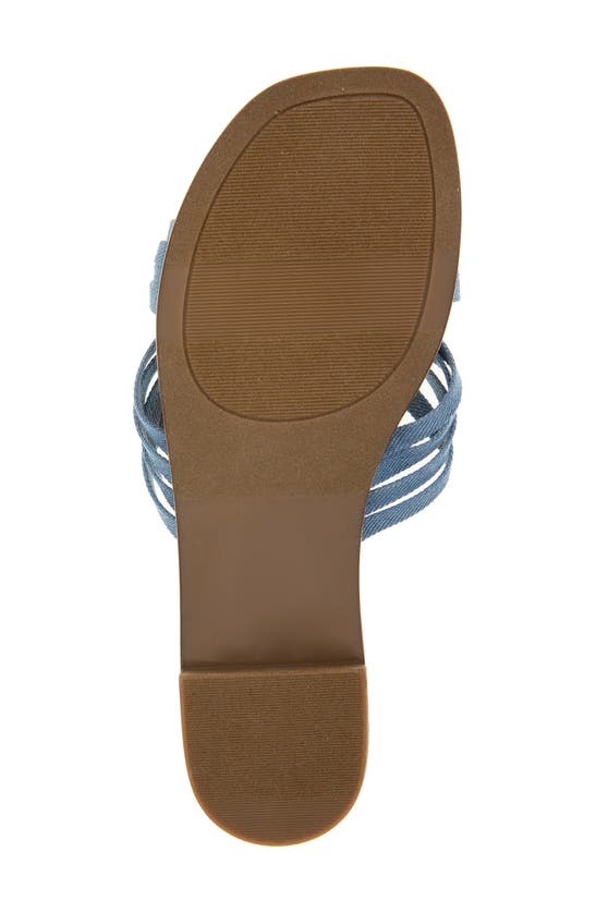 Shop Kensie Raine Knotted Slide Sandal In Denim