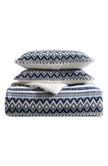 Eddie Bauer Shelton Fair Isle Comforter Set In Navy