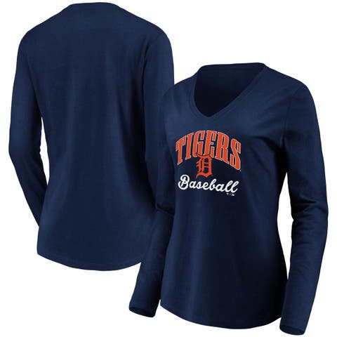 Chicago Bears Fanatics Branded Women's Wordmark Long Sleeve V-Neck T-Shirt  - Navy