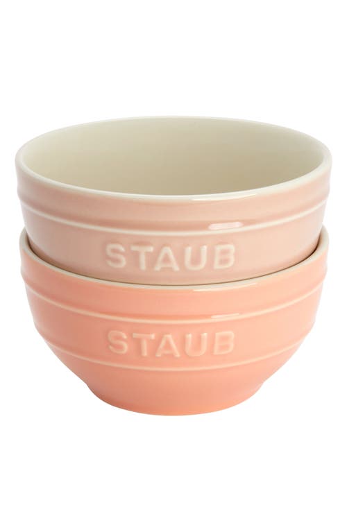 Shop Staub 6-piece Ceramic Bowls In Green/blue/pink