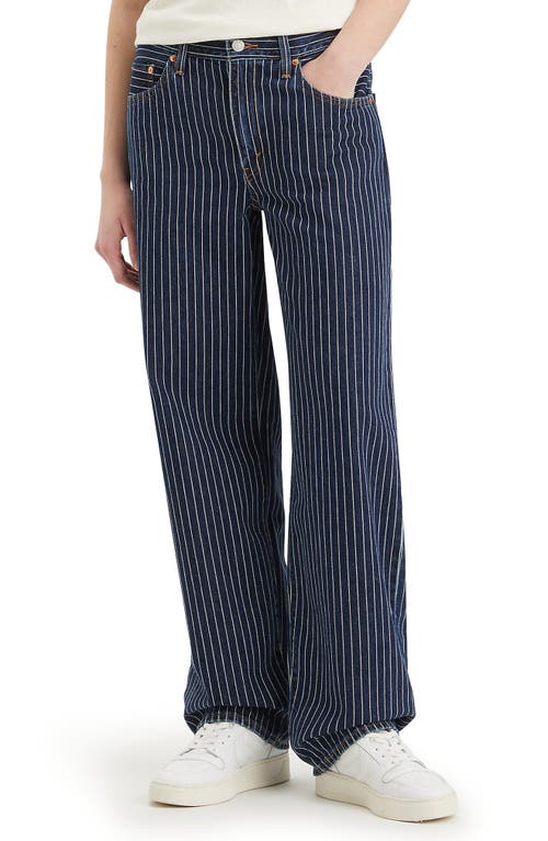 Shop Levi's Stripe Baggy Dad Jeans In Partly Masked Lb