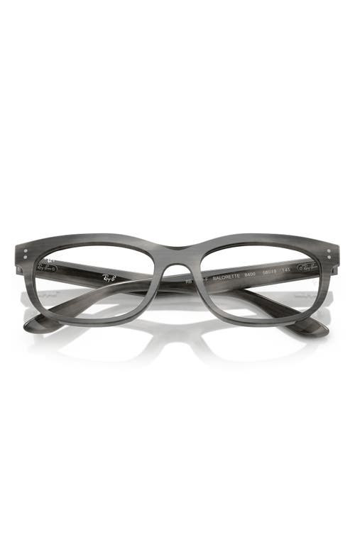 Ray Ban Ray-ban 54mm Pillow Optical Glasses In Brown Striped Green