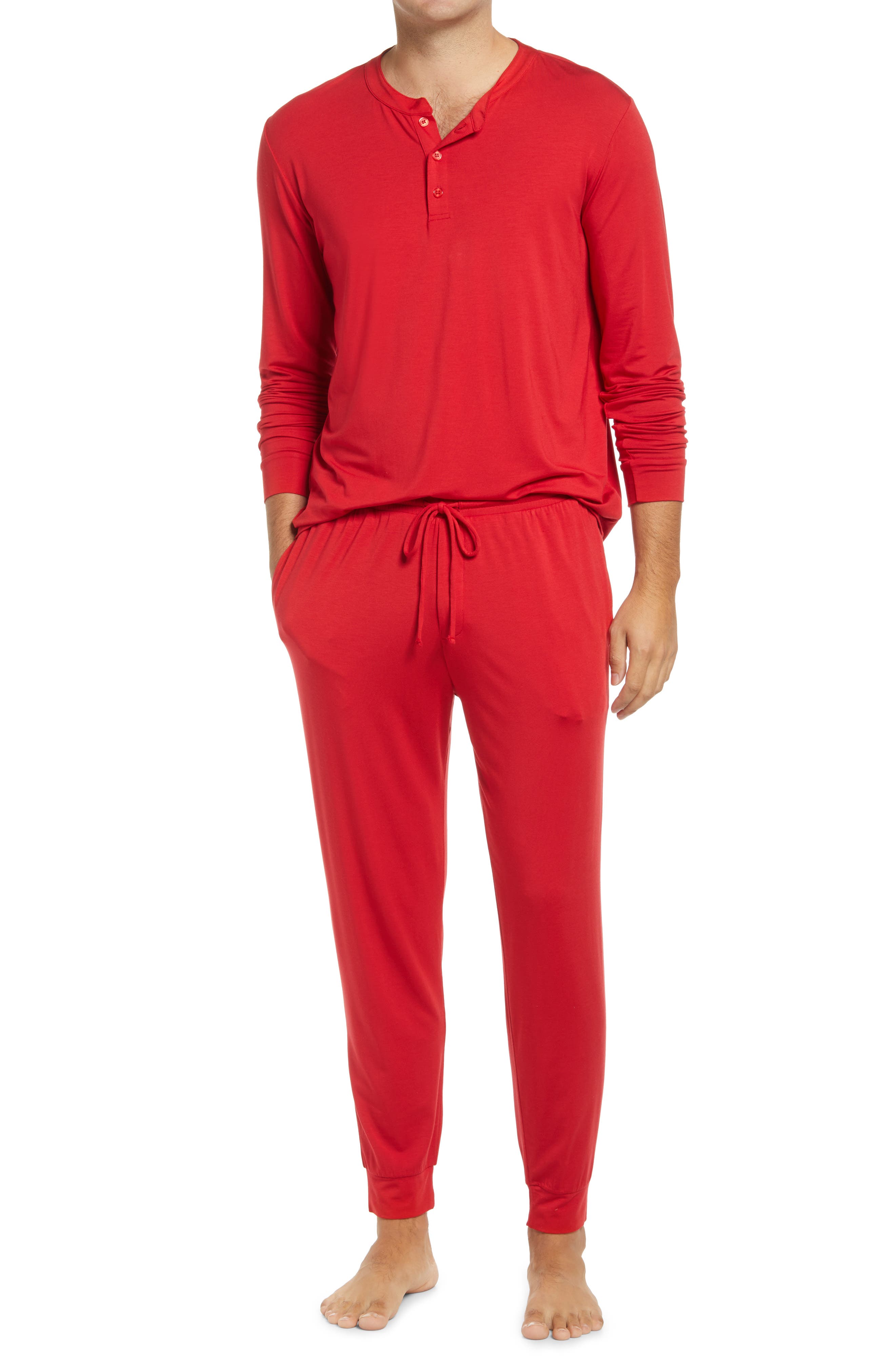 Men's Red Pajamas, Loungewear \u0026 Robes 