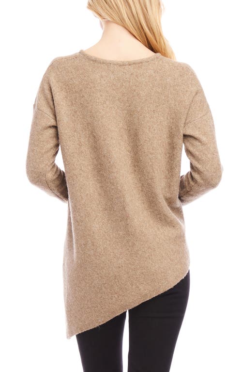 Shop Karen Kane Asymmetric Sweater In Earth