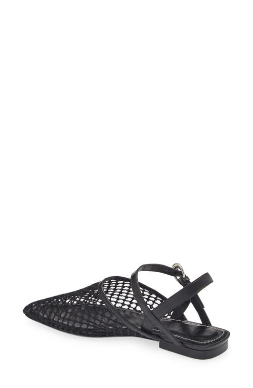 Staud Rete Sandal In Black Netting In Black Netting