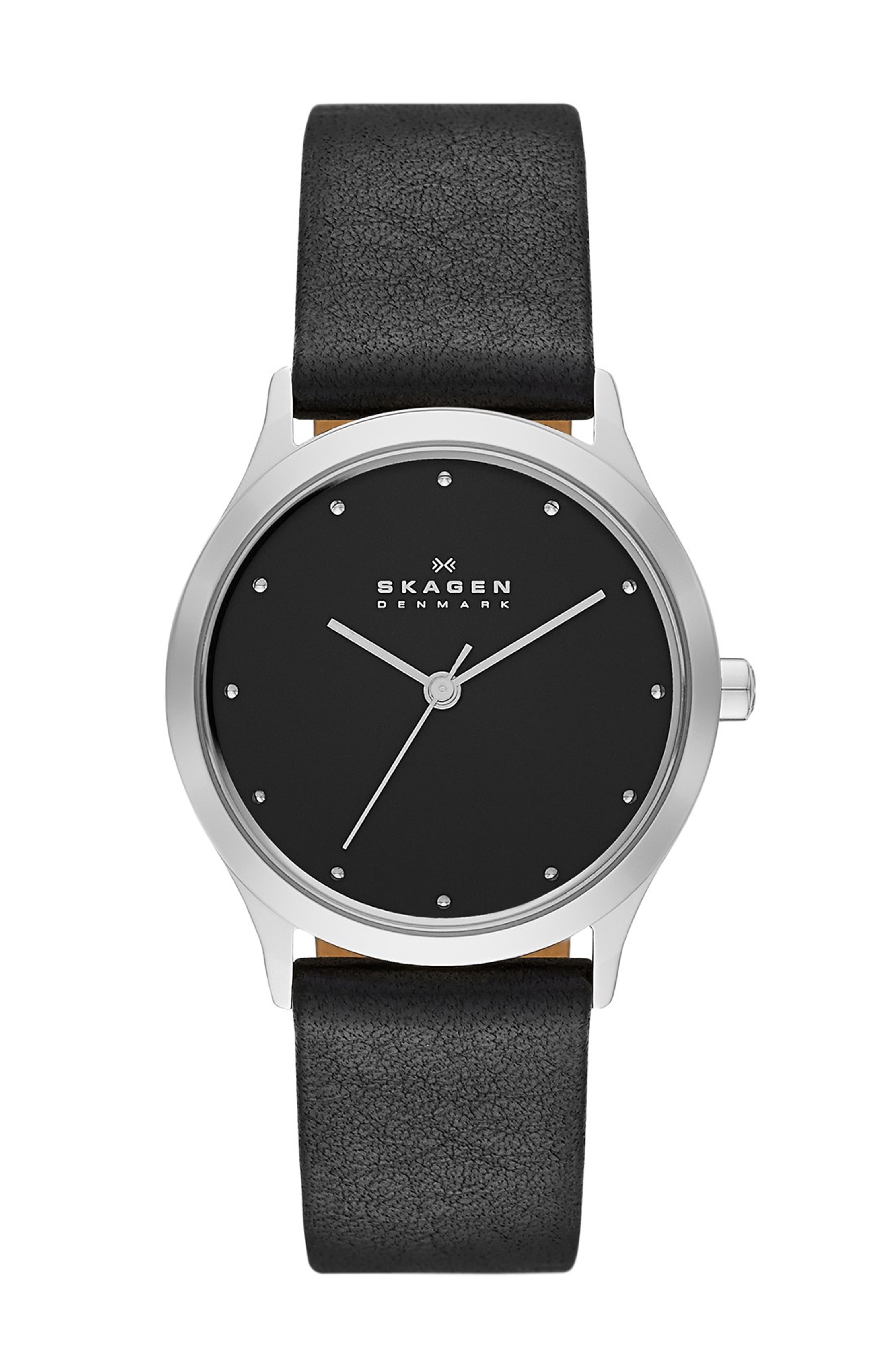 Skagen 'Jorn' Leather Strap Watch, 30mm | Nordstrom