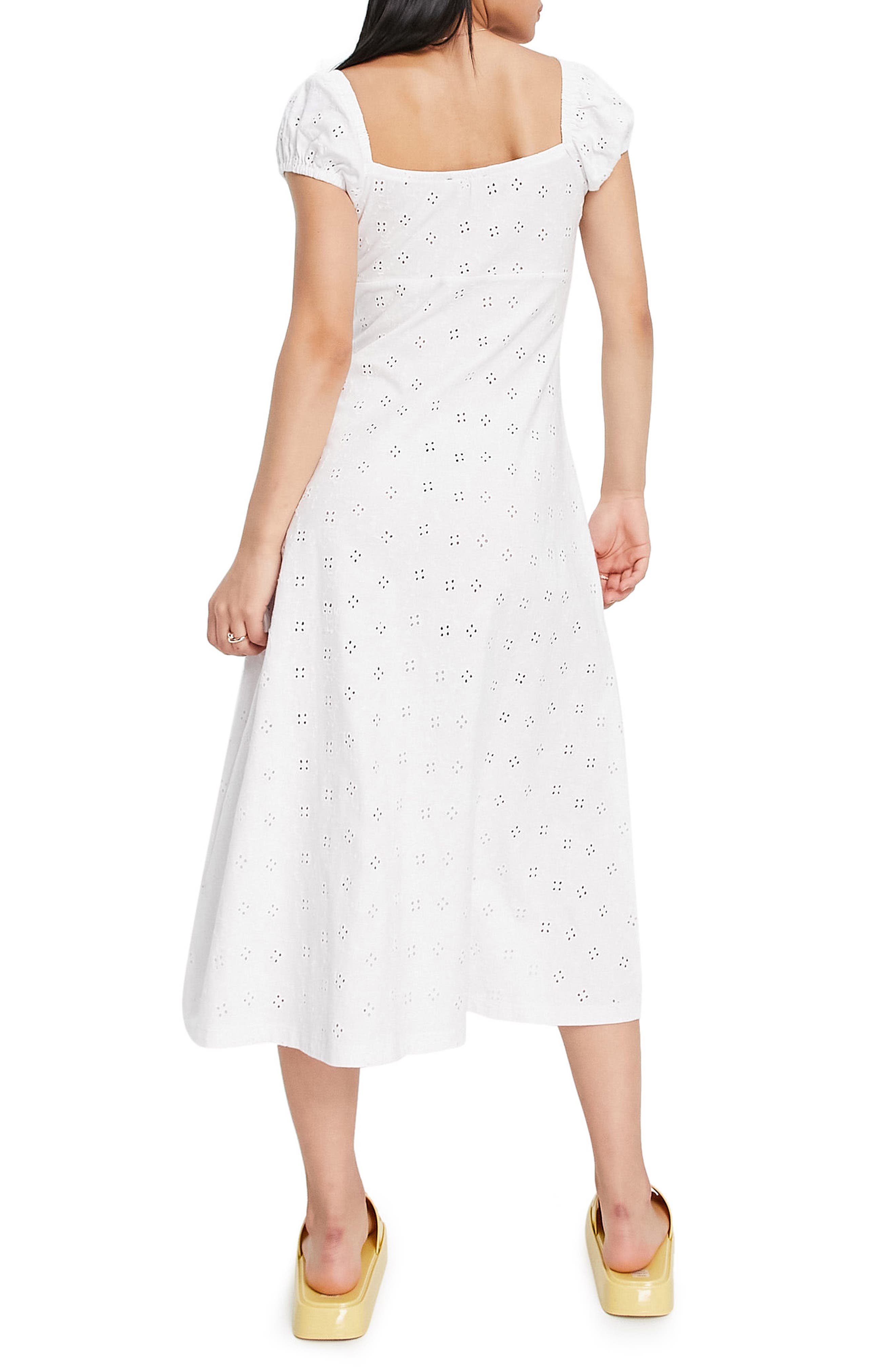 ASOS DESIGN Broderie Cotton Midi Dress 