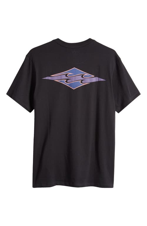 Shop Billabong Crayon Wave Graphic T-shirt In Black