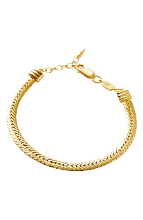 Shop Missoma Camail Snake Chain Bracelet In Gold