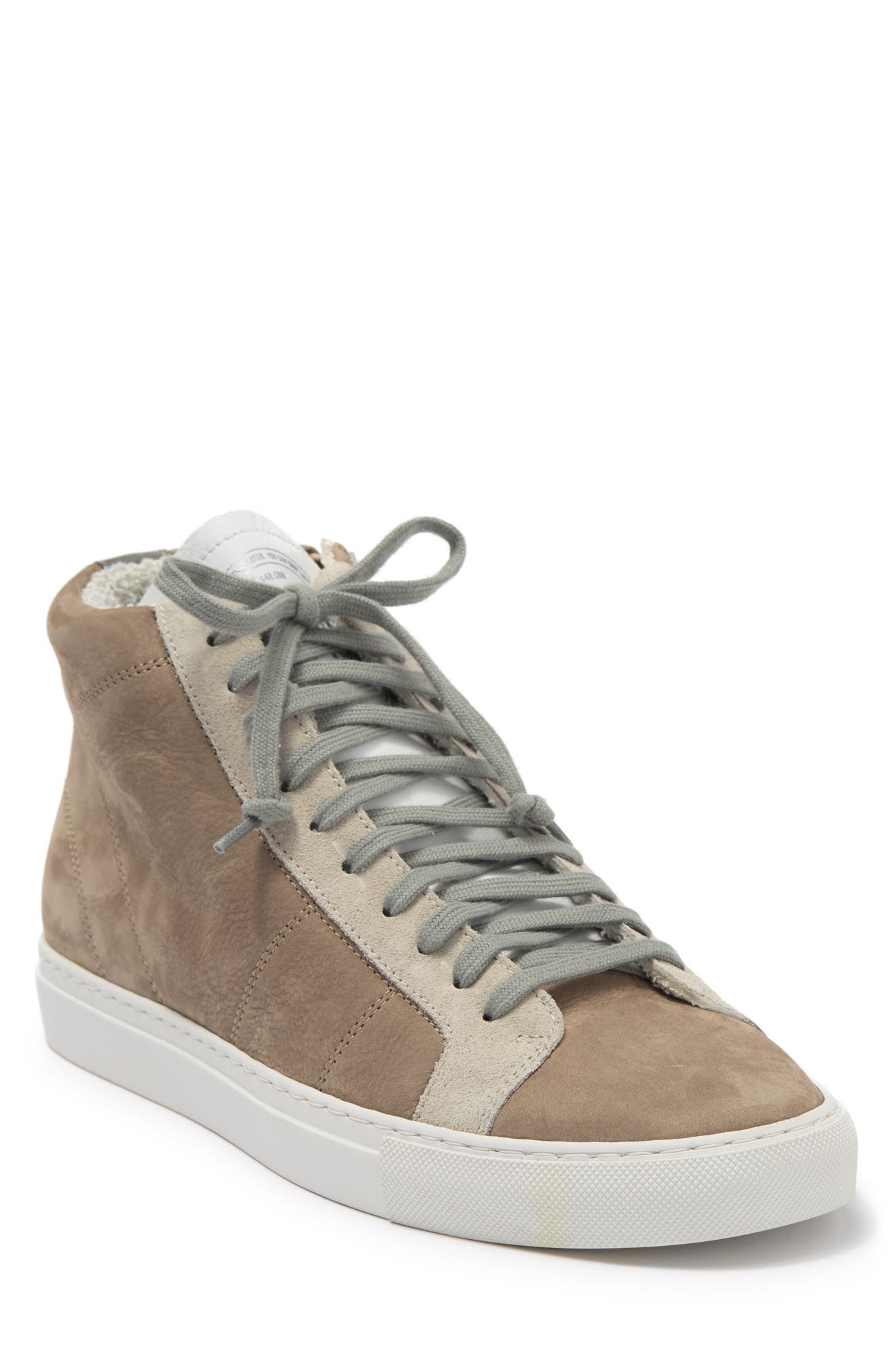 Gray Faux-Fur Lined High-Top Sneakers $35 Converse Chuck Taylor All Star Leather Hi Top Sneakers  main image 3