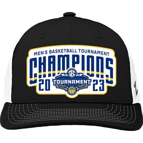 ZEPHYR Black Alabama Crimson Tide 2023 SEC Men's Basketball Conference Tournament Champions Locker Room Adjustable Hat