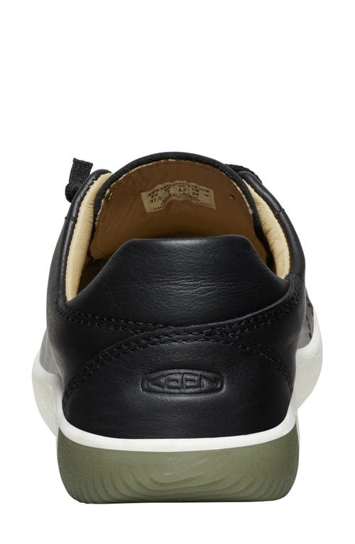 Keen Knx Leather Sneaker In Black/star White