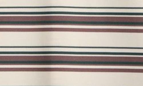 Shop Quiet Golf Monogram Stripe Polo In Brown